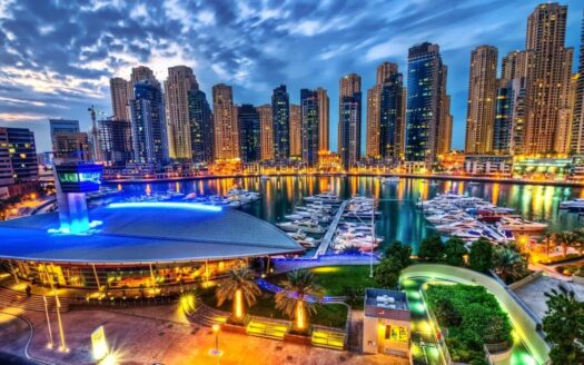 Dubai Skyline at Night