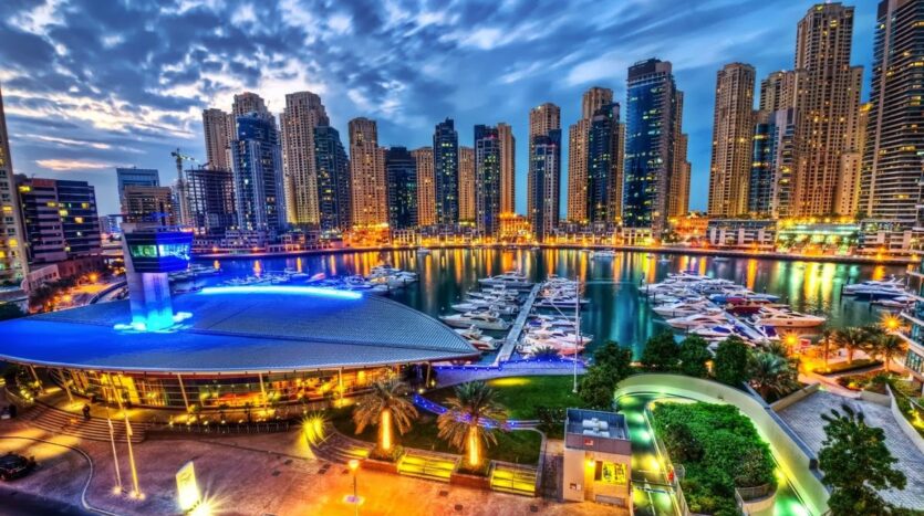 Dubai Skyline at Night