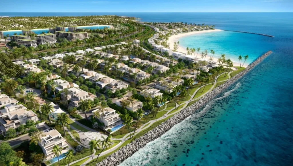 Waterfront luxury villas at Damac Islands Dubai with exclusive amenities