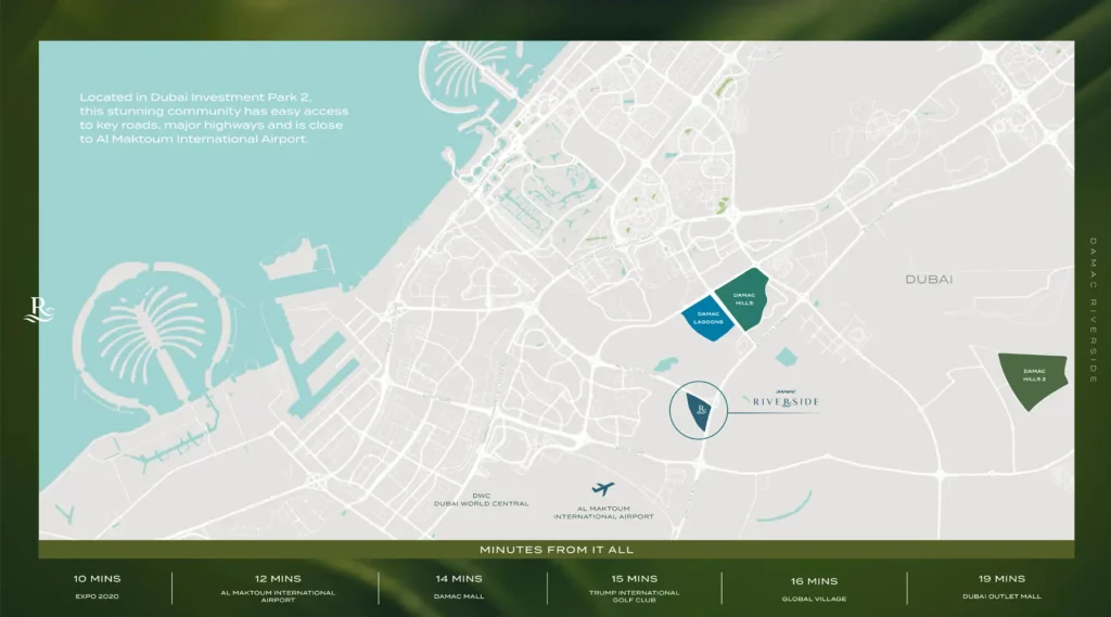 Damac Riverside location DIP